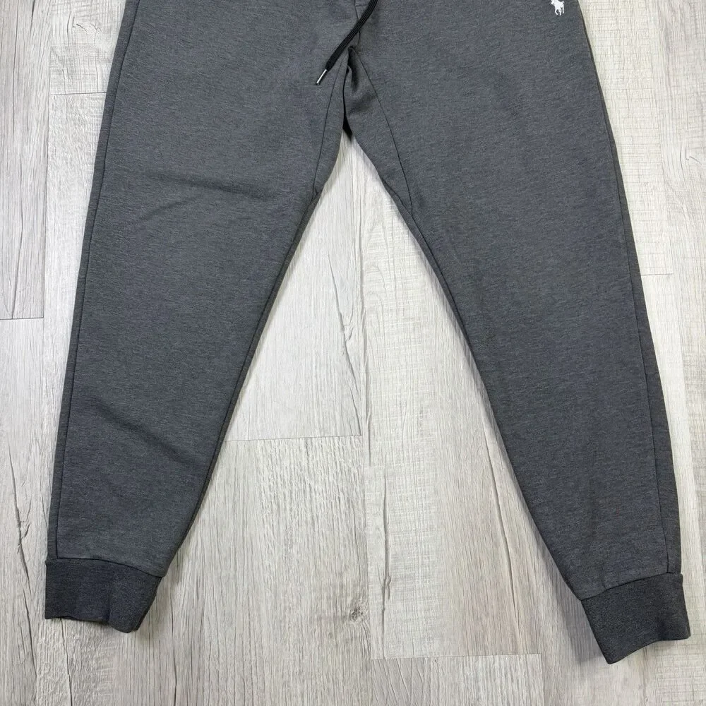 Polo Ralph Lauren Double Knit Jogger Sweatpants Grey Mens Size Large Exc! X